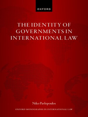 cover image of The Identity of Governments in International Law